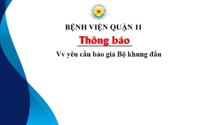 Thông báo Vv yêu cầu báo giá Bộ khung đầu